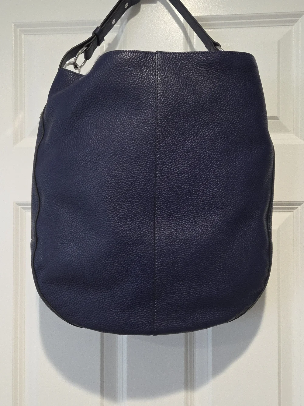 Vince Camuto Navy Leather Hobo Bag 22 in long, 16 in wide